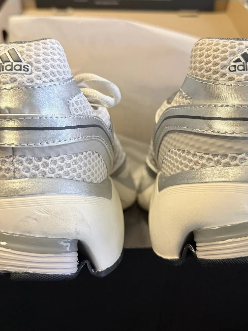 adidas Spiritain 2000 Men's Athletic Shoes - Silver/White